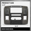 G-PLUS Radio Bezel Dash Trim Panel Compatible with Dodge Ram 2009 2010 2011 2012 Gray