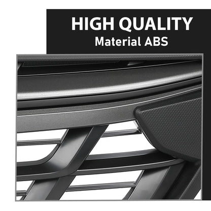 G-PLUS Front Bumper Grille Grill Dark Grey & Black Trim Compatible with Subaru Crosstrek 2021-2023 J1010FL320
