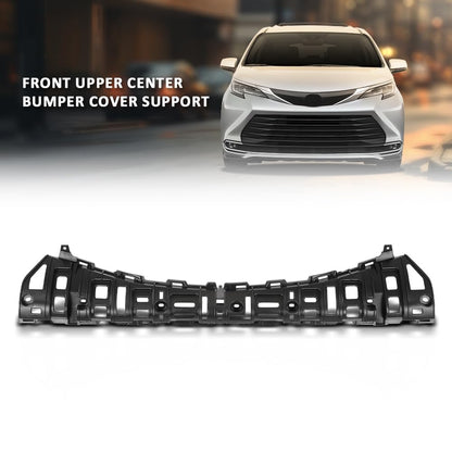 G-PLUS Front Upper Center Bumper Cover Support Compatible with Toyota Sienna LE XLE Limited Platinum 2021-2023 5252108010, TO1041118 Black
