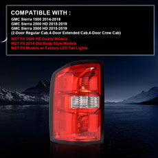 G-PLUS Tail Light Assembly for GMC Sierra 1500 2014-2018 GMC Sierra 2500 HD 3500 HD 2015-2019 Left Front View