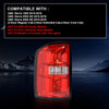 G-PLUS Tail Lights w/o Bulbs Compatible with GMC Sierra 1500 2014-2018, Fit GMC Sierra 2500 HD 3500 HD 2015-2019 84288725 84288724, GM2800281C Red Lens Left Driver SideAssembly