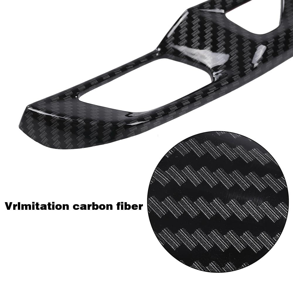 G-PLUS Carbon Fiber Door Lock Switch Button Panel Cover Trims Compatible with Chevy Corvette C8 2020 2021 2022 2023