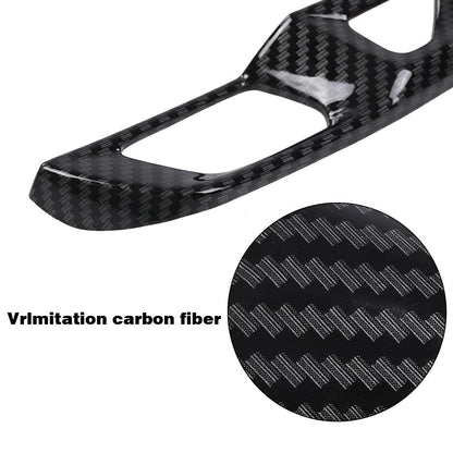 G-PLUS Carbon Fiber Door Lock Switch Button Panel Cover Trims Compatible with Chevy Corvette C8 2020 2021 2022 2023