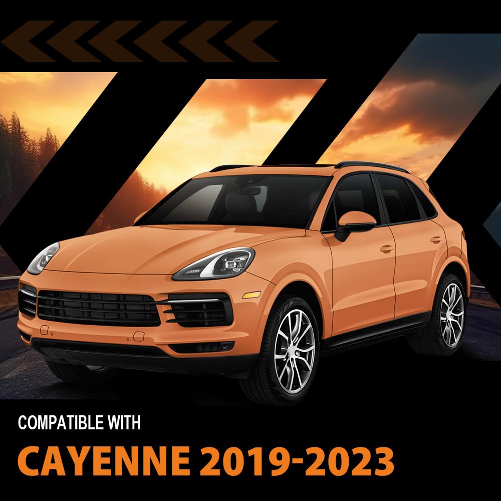 G-PLUS Front Bumper Face Bar Lower Grill Trim Cover Left Side Compatible with Porsche Cayenne 2019-2023 9Y0807675OK1, 9Y0-807-675-OK1, 9Y0807675 OK1 Black