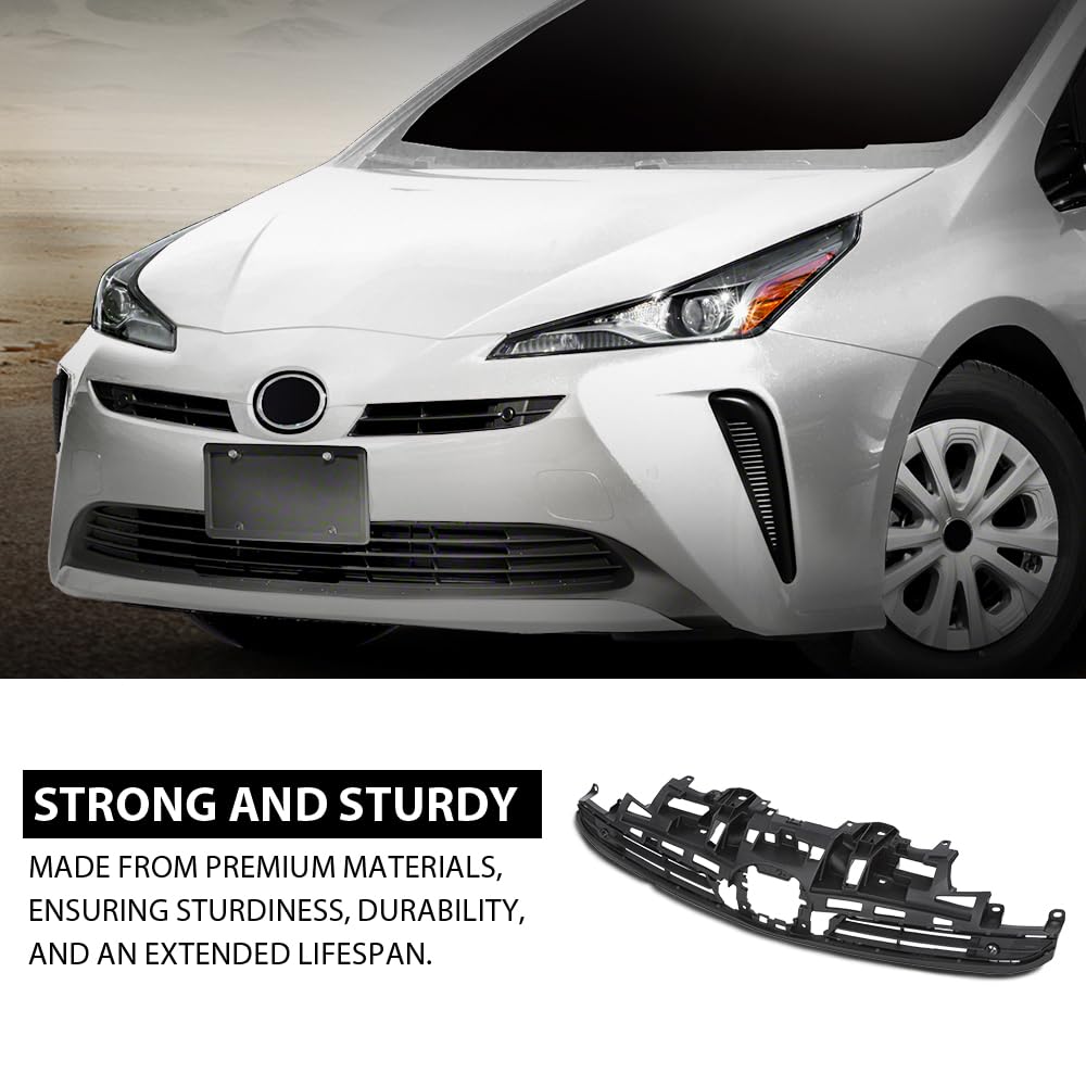 G-PLUS Front Grille Compatible with Toyota Prius 2019-2022 5310147110, TO1200448 Black