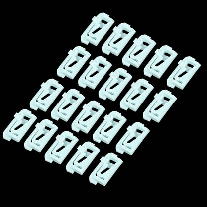 G-PLUS Windshield & Rear Window Trim Molding Clips Compatible with Chevy Monte Carlo Fit Oldsmobile Cutlass Fit Buick Regal 20 Clips Green Nylon 1654047#024 1-3/16" Wide x 9/16" Tall