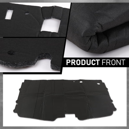 G-PLUS Hood Insulation Pad 1/2" with Clips Compatible with Chevy GMC C1500 C2500 C3500 and Suburban 1988-1998