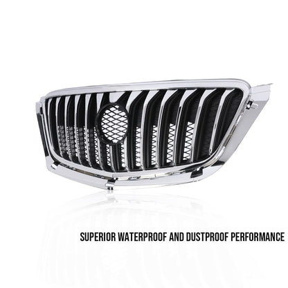 G-PLUS Front Grille Black with Chrome Molding Compatible with 2013 2014 2015 BUICK Encore 16 Encore AWD 95292990, 95384115, 25980527, GM1200690