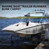 G-PLUS 12" x 75ft Boat Trailer Bunk Carpet, Outdoor Ribbed Marine Bunk Carpet Fit for Boat Trailer Runners Black