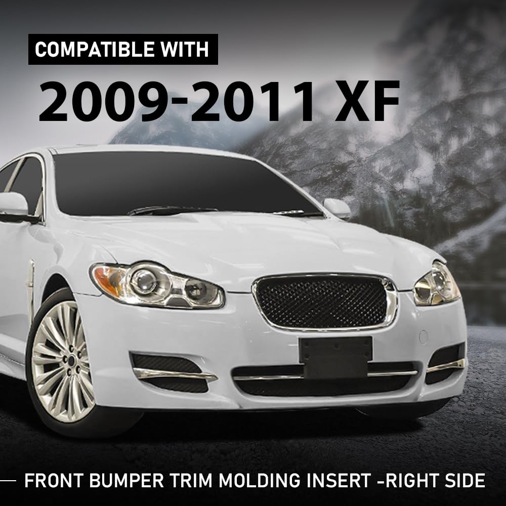 G-PLUS Front Right Bumper Trim Molding Insert Compatible with Jaguar XF 2009-2011