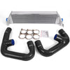 G-PLUS Twin Aluminum Turbo Performance Intercooler Upgrade + Intercooler Pipe Kit Replacement For 2015+ Home Use VW Golf R GTI FWD MK7 2.0T