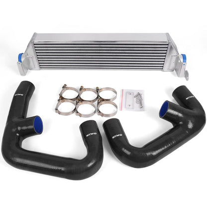 G-PLUS Twin Aluminum Turbo Performance Intercooler Upgrade + Intercooler Pipe Kit Replacement For 2015+ Home Use VW Golf R GTI FWD MK7 2.0T