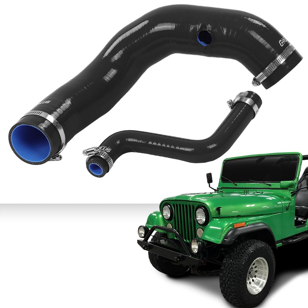 G-PLUS Black Fuel Hose Complete Kit Compatible with Jeep CJ5 CJ6 1970 1971 1972 1973 1974 1975