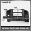 G-PLUS Center Dash Radio Bezel Trim Panel w/Storage Compatible with Dodge Ram 1500 2002-2005/ Fits Dodge Ram 2500 3500 2003-2005 Accessories Black Radio Frame