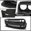 G-PLUS Front Bumper Kit Cover & Grille & Lip & Fog Light Covers Compatible with Dodge Challenger Hellcat Style 2015-2023 Full Bumper Replacement, Not Fit Demon Models