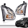 G-PLUS Front Bumper Fog Lights w/Signal Compatible with Chevy Equinox 2018 2019 2020 Clear Lens Driver & Passenger Side Fog Lamps 84226249 84226250 neblineros para autos delantero, faros antiniebla