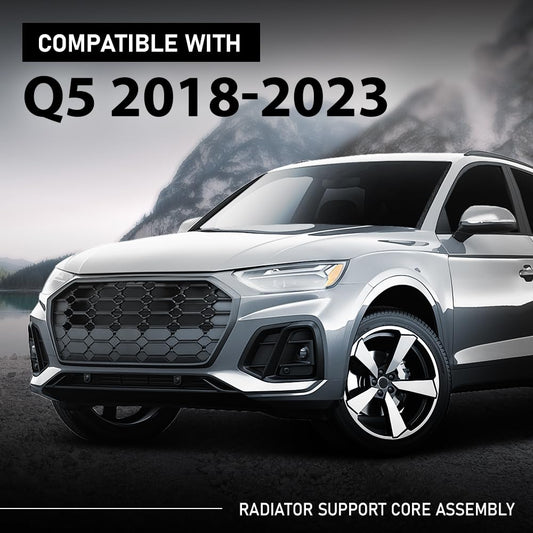 G-PLUS Radiator Support Core Assembly, Compatible with Audi Q5 2018-2023/ Q5 PHEV 2020-2023 L4 2.0L, AU1225140, 80A805594B, 80A805594
