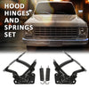 G-PLUS 1Set Hood Hinge & Sping Set Left and Right Compatible with Chevy GMC Truck 1973 1974 1975 1976 1977 1978 1979 1980 Suburban Blazer Jimmy