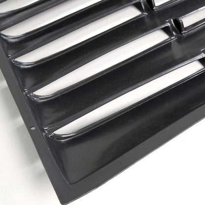 G-PLUS Window Louver Replacement for Chevy Camaro 2010 2011 2012 2013 2014 2015 Unpainted Black ABS Rear Window Scoop Windshield Louver Sun Shade Cover Rain Guard