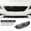 G-PLUS Front Bumper Upper Grille Grill Compatible with Hyundai Sonata 2015 2016 2017 w/o Radar Hole Chrome & Black
