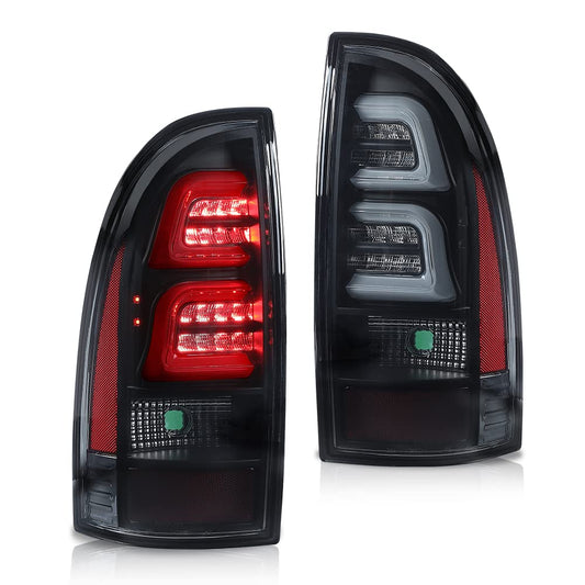 G-PLUS LED Tail Lights Assembly, Fit Toyota Tacoma 2005-2015 Rear Brake Lamps,Left & Right 8155004150, 8156004150,Smoky Lens Black Housing Luces Traseras