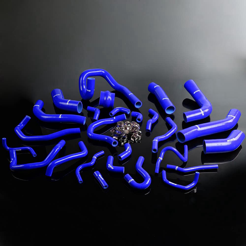 G-PLUS Silicone Radiator Hose Pipe Kit Blue Compatible with TOYOTA SUPRA MA70 MK3 7M-GT/7MGTE turbo 3.0L