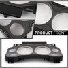 G-PLUS Gauge Cluster Lens Cover Trim Chrome Compatible with Chevy Silverado GMC Sierra Tahoe 2007-2013 10-0004B Black