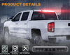 G-PLUS LED Third Brake Light Compatible With 1999-2006 Chevy Silverado/GMC Sierra 1500 2500 3500,3RD Cargo LED Tail Stop Lamps Smoky lens Chrome Housing