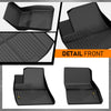 G-PLUS Model 3 Floor Mats Cargo Liner Compatible with 2017-2023 Tesla Model 3 2017 2018 2019 2020 2021 2022 2023 Floor Liners TPE All Weather Custom Fit Full Cover Protection Car Floor Mats Black 4pcs