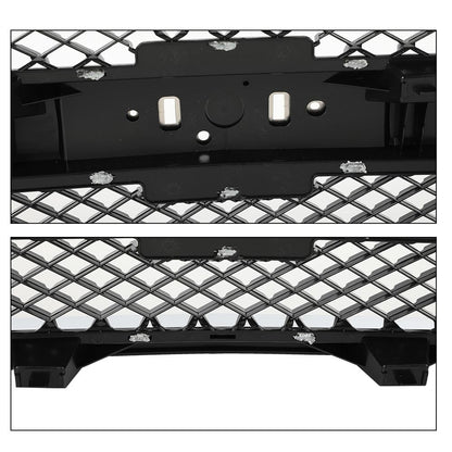 G-PLUS Chrome Truck Grill Compatible with Chevy Silverado 1500 Hybrid 2009-2013/Fit Silverado 1500 XFE 2010-2013/Fit Silverado 1500 LS LT LTZ WT 2007-2013 25810707 19303978 Front Bumper Grille Insert