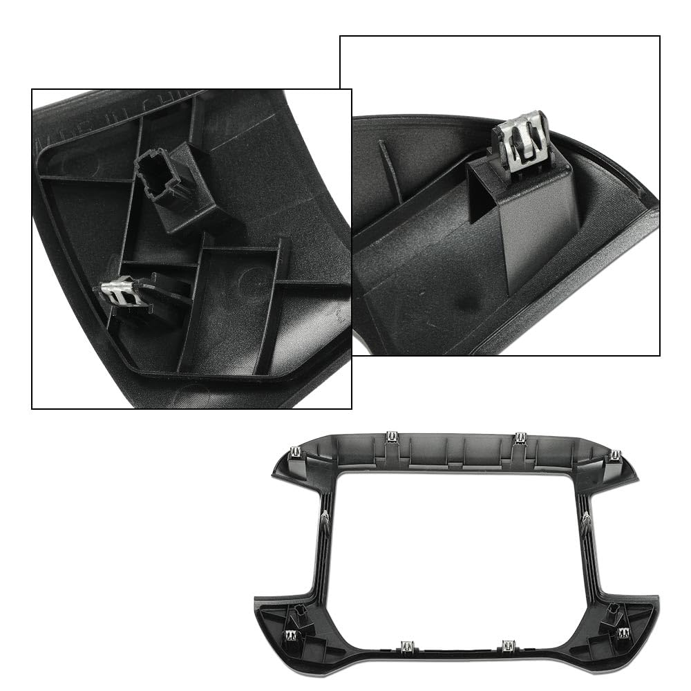 G-PLUS Dash Center Control Bezel Panel Compatible with Chevy Silverado 1500/ GMC Sierra 1500 2014-2019, Fit Chevy Silverado 2500HD 3500HD/ GMC Sierra 2500HD 3500HD 2014-2020 23136581