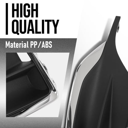 G-PLUS Front Left Side Fog Lamp Bezel Insert Compatible with Buick Encore GX 2020 2021 2022 42660271, GM1046137 Chrome Black