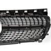 Diamond Star Front Bumper Mesh Grille Compatible with W117 CLA Class CLA180 CLA200 CLA250 CLA45 AMG 2014-2016 Silver Hood Upper Grille Assembly