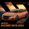 G-PLUS Out-Channel Window Vent Visor Deflectors Tape-On Side Rain Guards Compatible with Honda Accord 2018-2022 Impact-Resistant PMMA 6 PCS Smoky