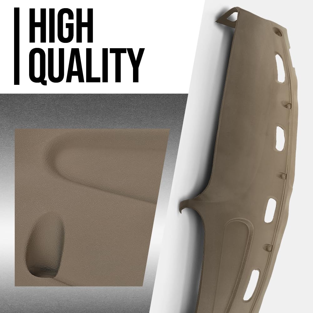 G-PLUS TPE Molded Dash Cover Pad Compatible with 1998-2001 Dodge Ram 1500 (submodel: Laramie, Sport, ST, WS)/1998-2002 Dodge Ram 2500/3500 Base 99815013