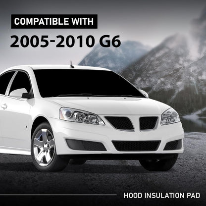 G-PLUS Hood Insulation Pad 1/2" with Clips Compatible with Pontiac G6 2005-2010