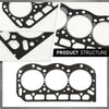 G-PLUS Engine Head Gasket Set Compatible with Briggs & Stratton 825528/Fit Daihatsu DM950 DM950D/Fit Toro 107-9907