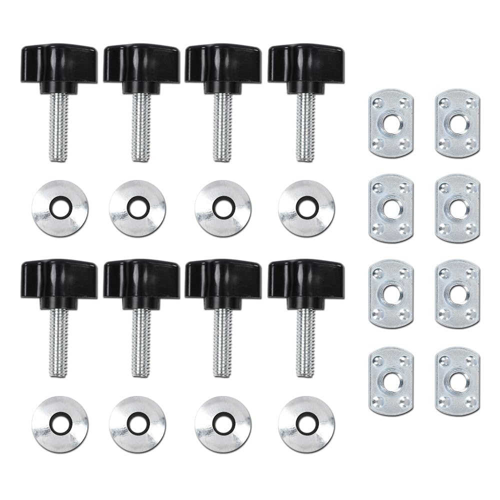 G-PLUS Universal Easy On Off Hard Top Fasteners Nuts Bolts Fits Jeep Wrangler YJ/TJ/JK Models 1987-2017
