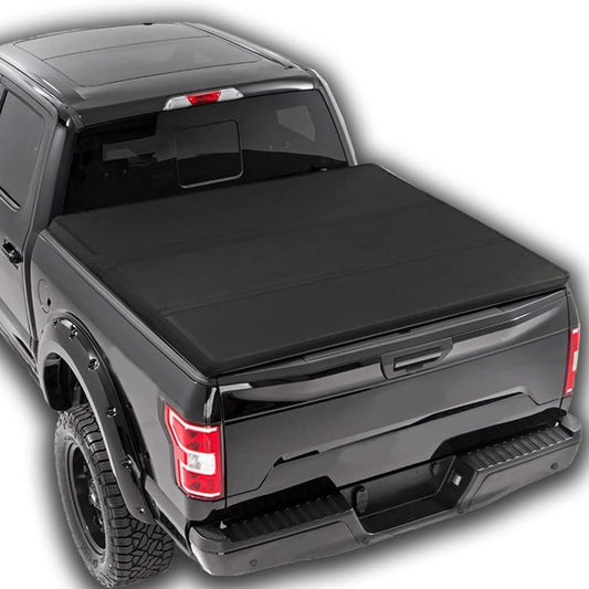 G-PLUS T3 Tri-Fold Hard Lock 6.5Ft Truck Tonneau Cover Compatible with 2015-2020 Ford F150 | 6'5" Short Bed Regular/Super/Super Crew Cab
