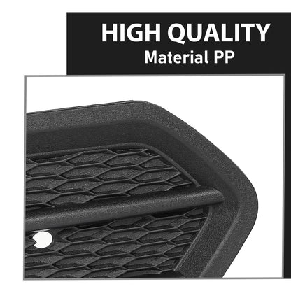 G-PLUS Fog Light Cover Bezel Grille Bumper Insert Set Compatible with Ford Escape Kuga 2017-2019 GJ5Z17K946AB, GJ5Z17K946AA, FO1038164, FO1039164 Black