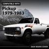 G-PLUS TPE Dashboard Dash Cover Compatible with Toyota Pickup 1979-1983 w/o Side Window Defrost Only Dark Blue ABS