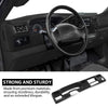 G-PLUS Dash Bezel Radio Cluster Trim Panel W/o Hole Compatible with Ford F250 F350 Super Duty 1999-2004 Dashboard Black