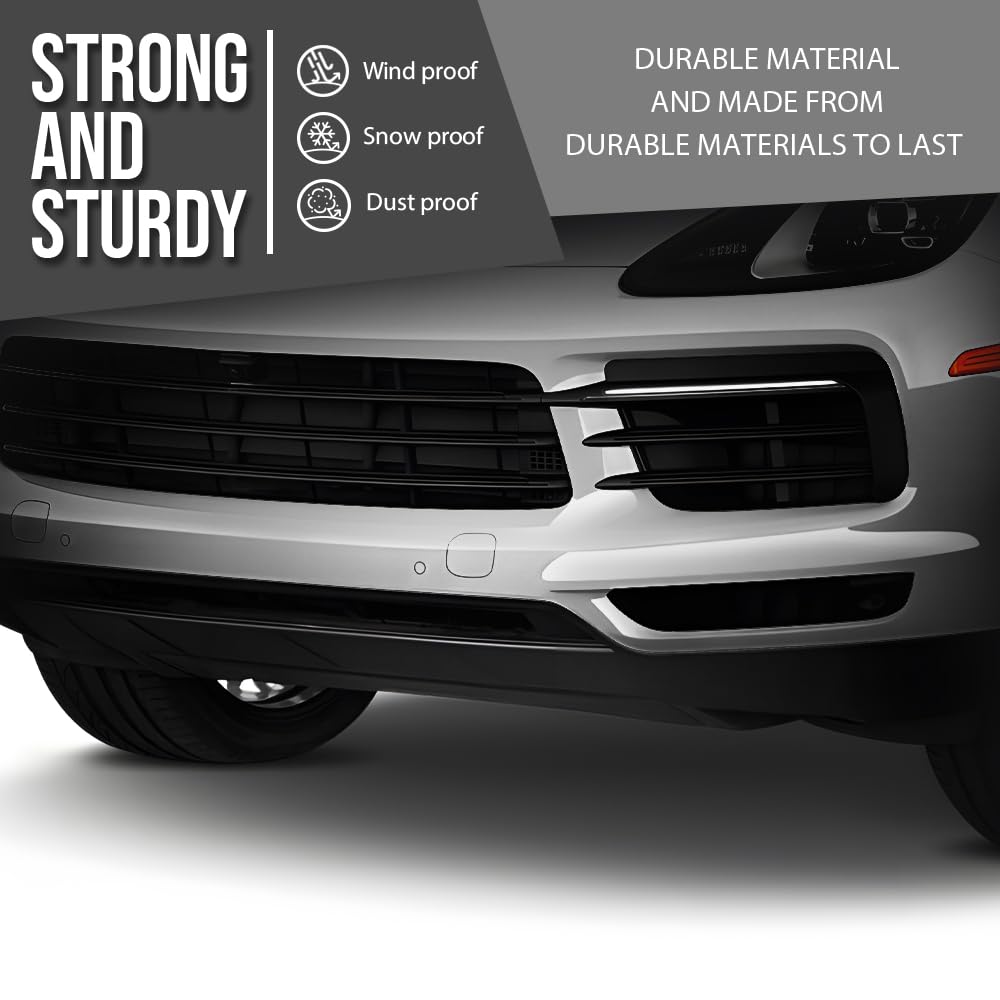 G-PLUS Front Spoiler Compatible with Porsche Cayenne 2019 2020 2021 2022, Fit Base and S Models. with Sport Package 9Y0807061KG2X, 9Y0807061DG2X Black