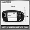 G-PLUS Center Dash Radio Bezel Compatible with Ford F150 Expedition 1997-2003 Black Dashboard Cover