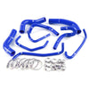 G-PLUS Silicone Radiator Hose Kit w/Clamps Compatible with Mazda MX5 MX-5 Miata 1.8L 1994-1997 (Blue 9 PCS)