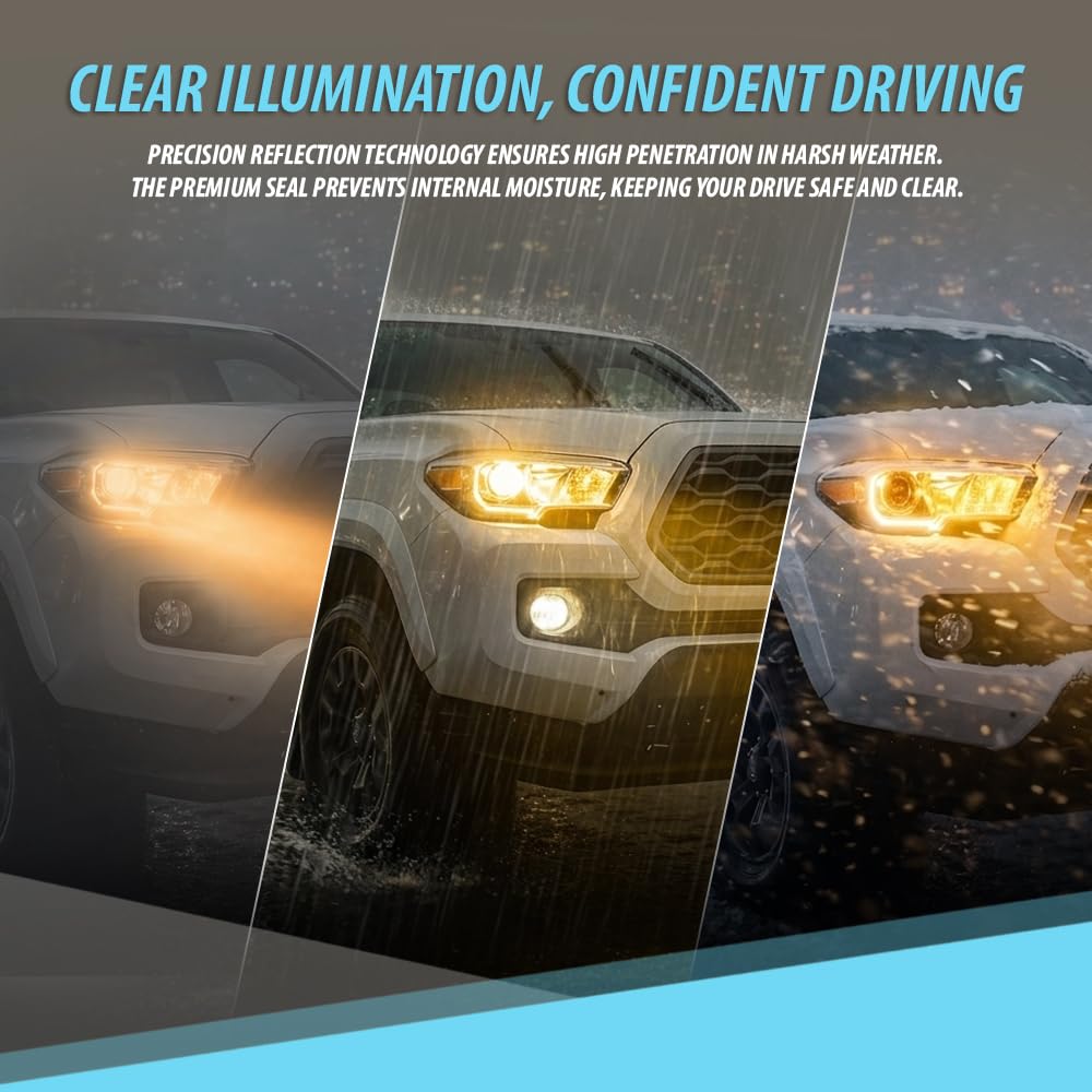G-PLUS Headlight Assembly Right Side Compatible with Toyota Tacoma SR Crew Cab/Extend Cab Pickup 2019-2023 White