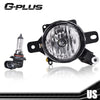G-PLUS Bumper Fog Lights Pair Compatible With 2013-2015 Chevy Malibu Clear Front Bumper Fog Lights With Switch+Wiring One Pair Front Bumper Driving Fog Lamps GM2592301 GM2593301
