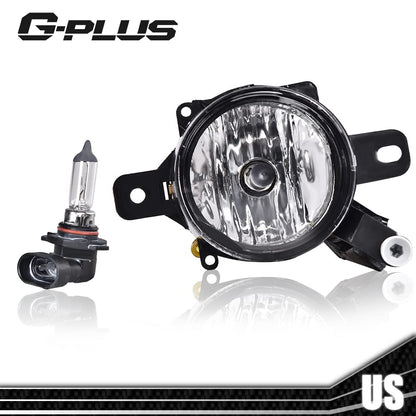 G-PLUS Bumper Fog Lights Pair Compatible With 2013-2015 Chevy Malibu Clear Front Bumper Fog Lights With Switch+Wiring One Pair Front Bumper Driving Fog Lamps GM2592301 GM2593301