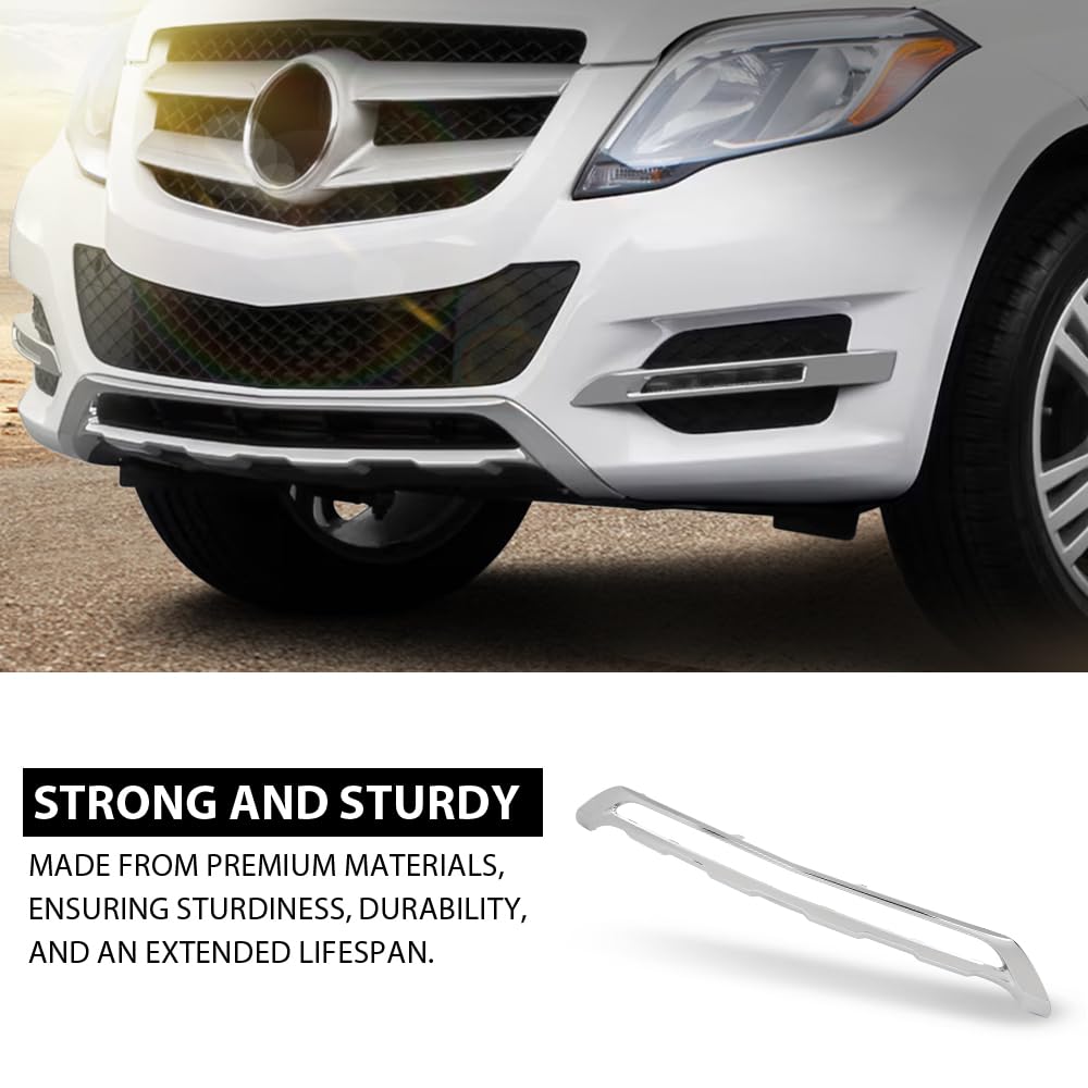 G-PLUS Front Chrome Grille Surround Bumper Cover Compatible with Audi Benz GLK 250 GLK 350 Base Bluetec 4Matic 2013-2015 2048851822, MB1095111
