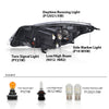 G-PLUS Halogen Headlight Right Side w/LED DRL & Turn Signal Light Compatible with Buick Regal 2014 2015 2016 2017 GM2503413, 13409903 Bumper Headlamps,faros delanteros